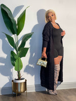 Maxi Cardigan (black )