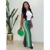 Raven Stripe Pants (black/green/white)