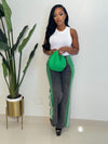 Raven Stripe Pants (black/green/white)