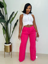 Ava Cargo Pants (fuchsia)