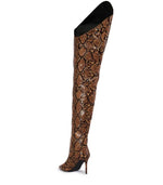 Zoey Snakeskin Boot