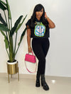 Smiley Face Crop (black)