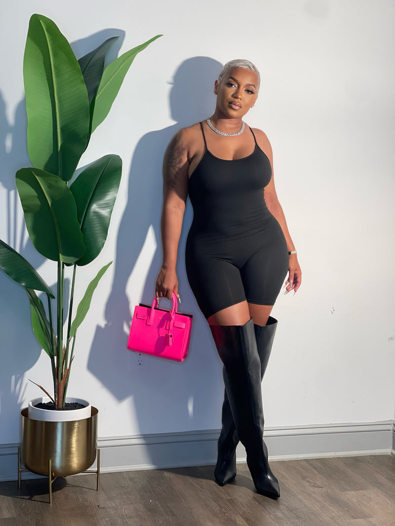 Black basic Romper