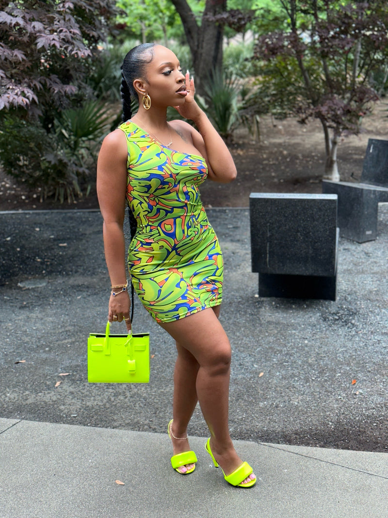Tia Dress (Neon)