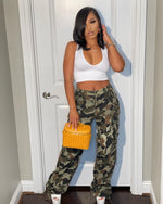 Mina Camo Pants (wide leg)